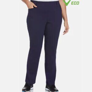 Callaway Golf Womens Plus Pull On Stretch Tech Pants Size 3X x 32 Inseam Navy